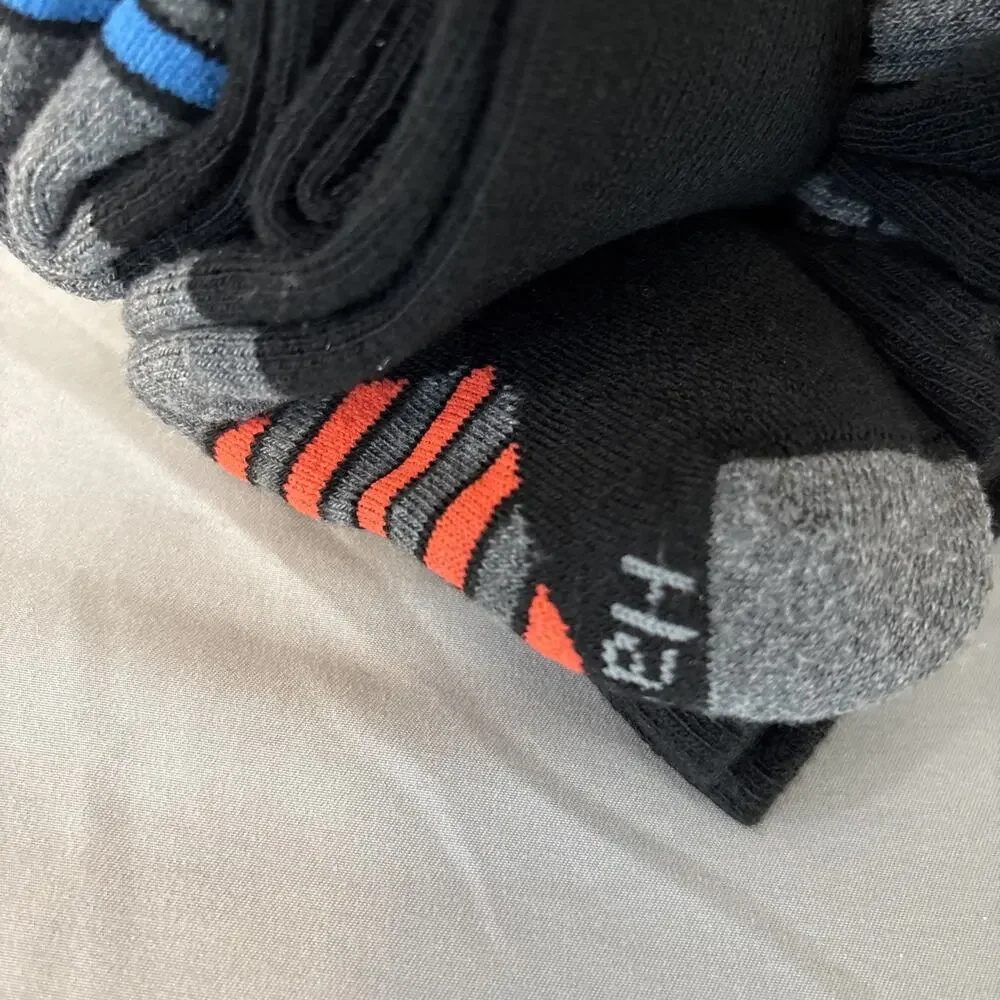 Hanes Boys 8 Pairs Premium Crew Athletic Socks Wicking, Size S 4.5- 8.5